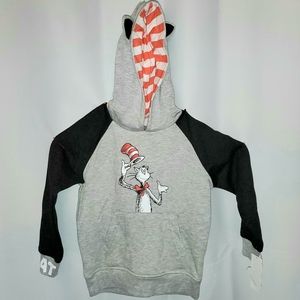 New w/tags Kids hoodie 5t Dr. Suess cat in the hat